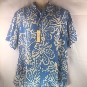 Tommy Bahama tropical plants camp shirt